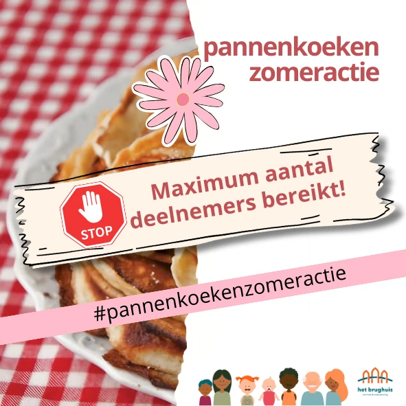 Pannenkoekenactie gesloten!