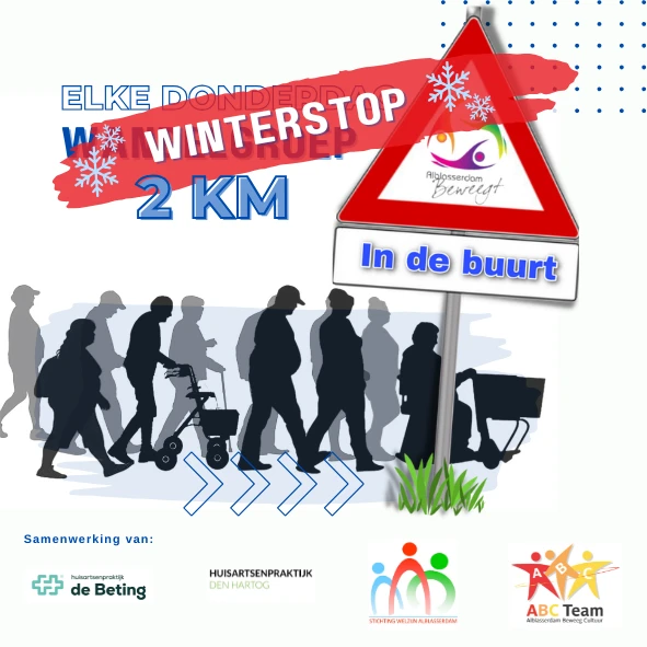 Winterstop wandelgroep 2 KM