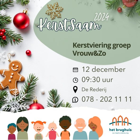 Kerstviering groep Vrouw en Zo